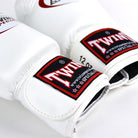 BGVL3 Twins White Velcro Boxing Gloves 10oz - RingMaster Sports