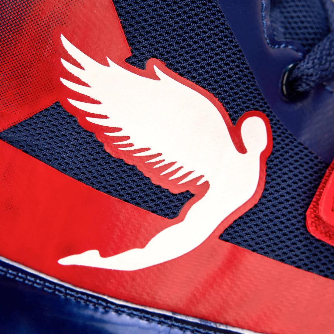 Red white and 2025 blue adidas boxing boots