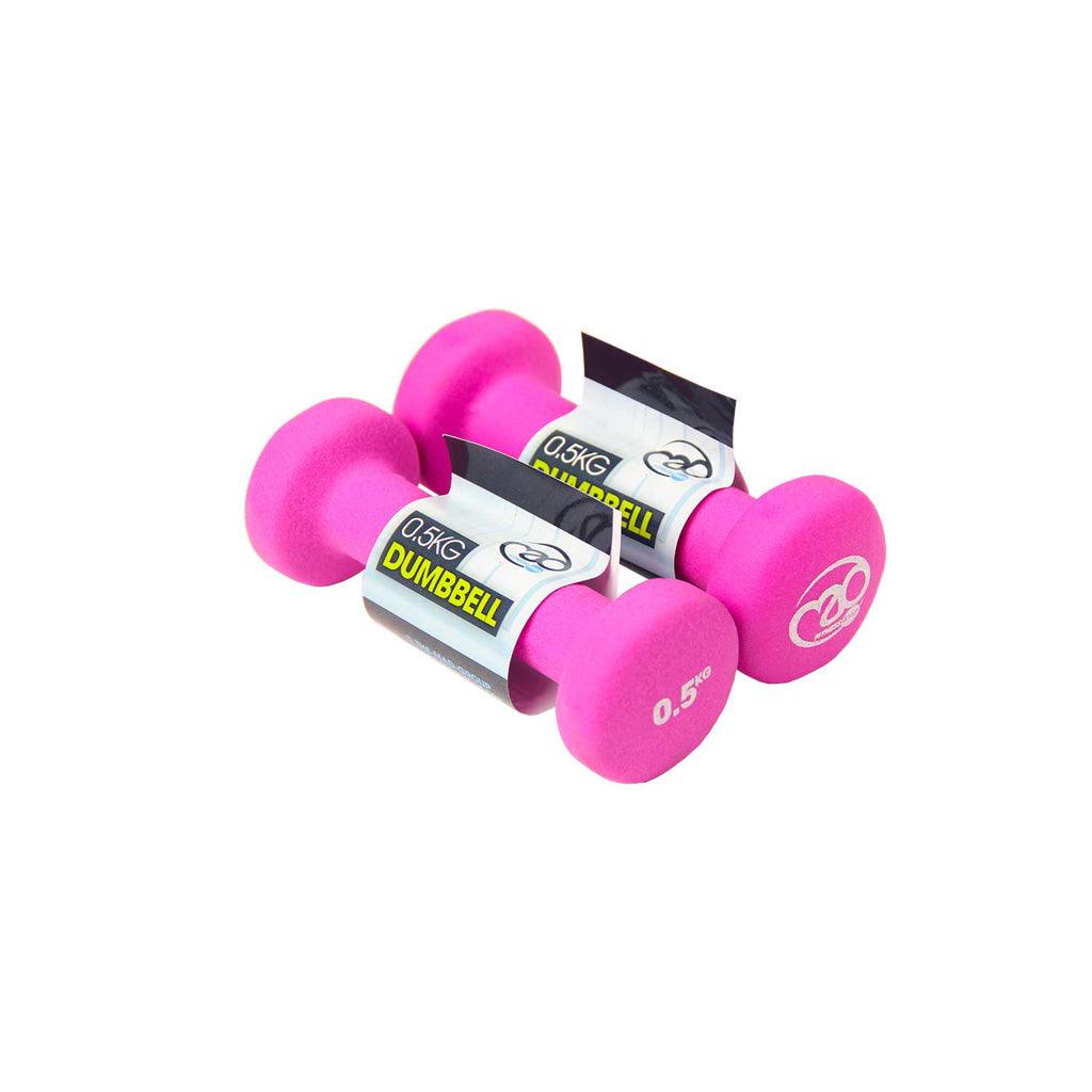 0.5kg Neoprene Dumbbells - Pink (Pair) - RINGMASTER SPORTS - Made For Champions