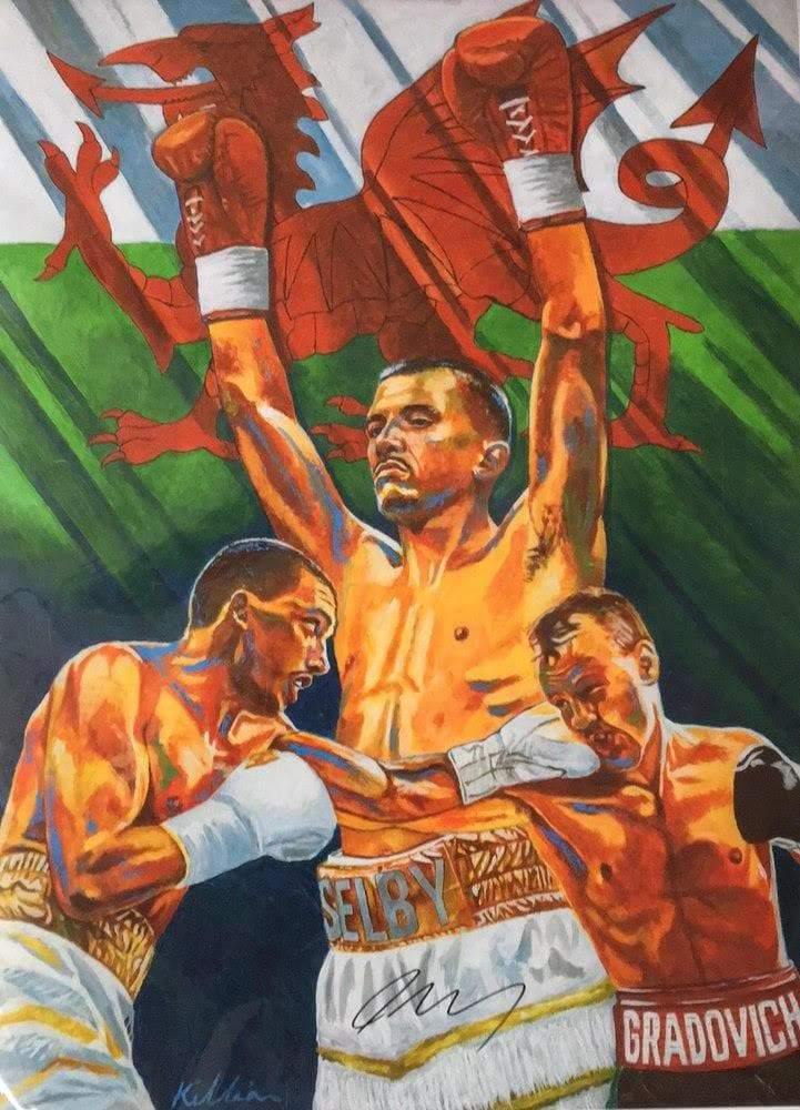 **Signed & Framed** Lee Selby Limited Edition Original Painting Print Poster By Patrick J. Killian - RINGMASTER SPORTS - Made For Champions