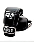 RingMaster Sports black synthetic leather boxing bag mitts
