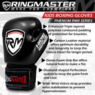 Black RingMaster Sports kids boxing gloves
