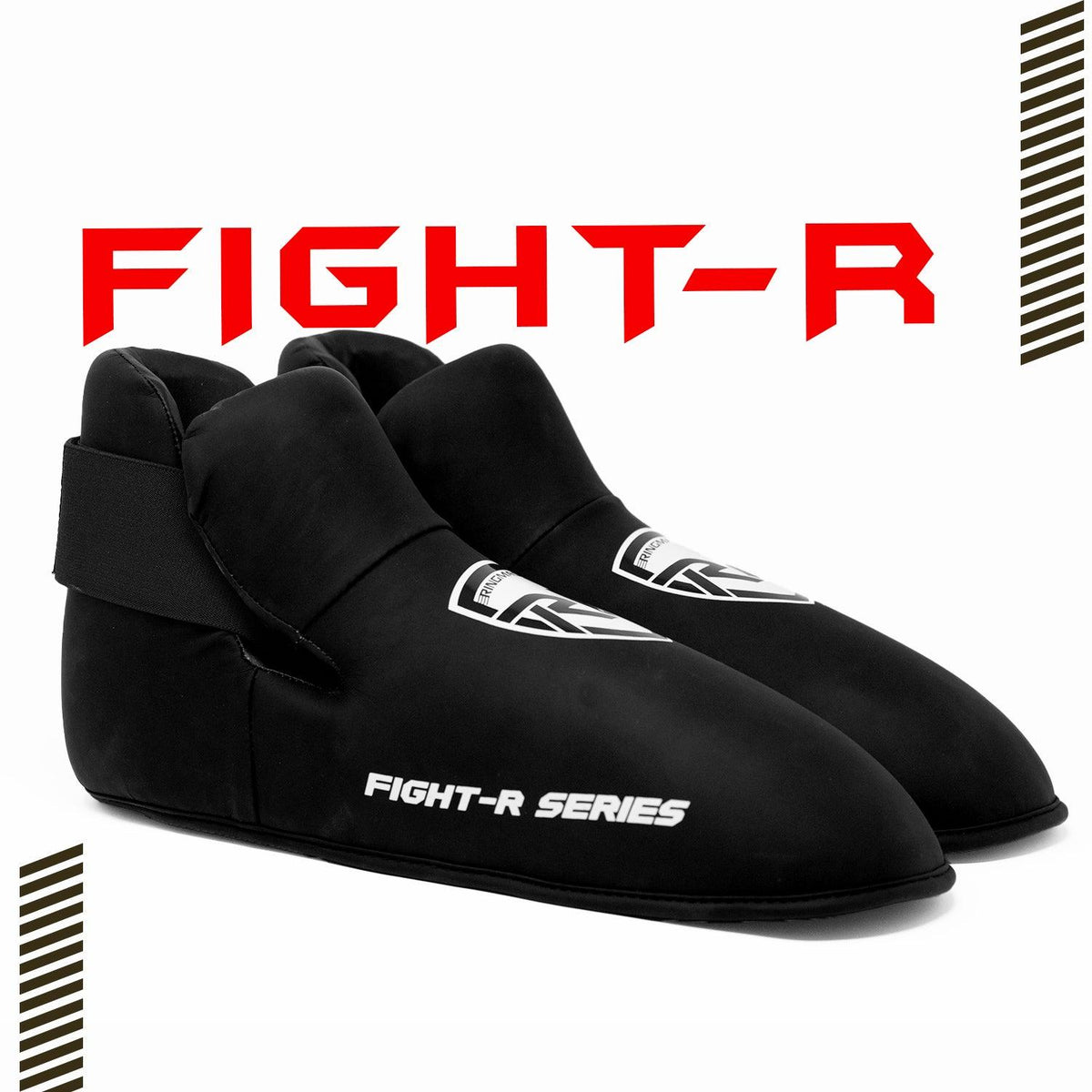Black RingMaster Sports semi contact foot protector
