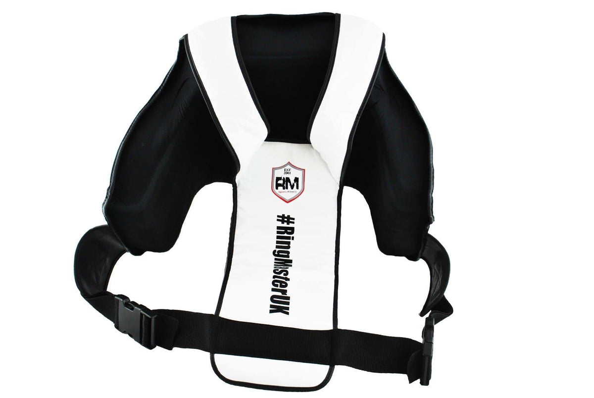 Black and white RingMaster Sports body protector