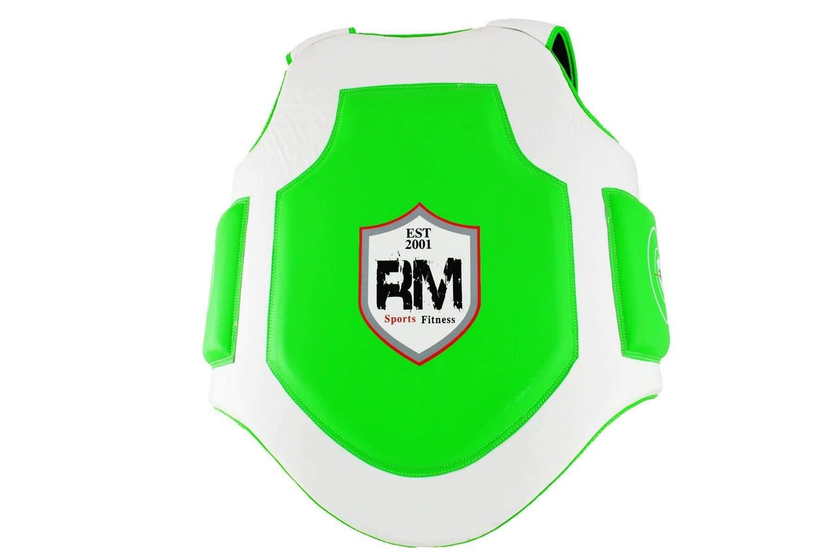 RingMaster Sports body protector in green and white