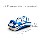 RingMaster Sports blue and white arm pad with dense padding