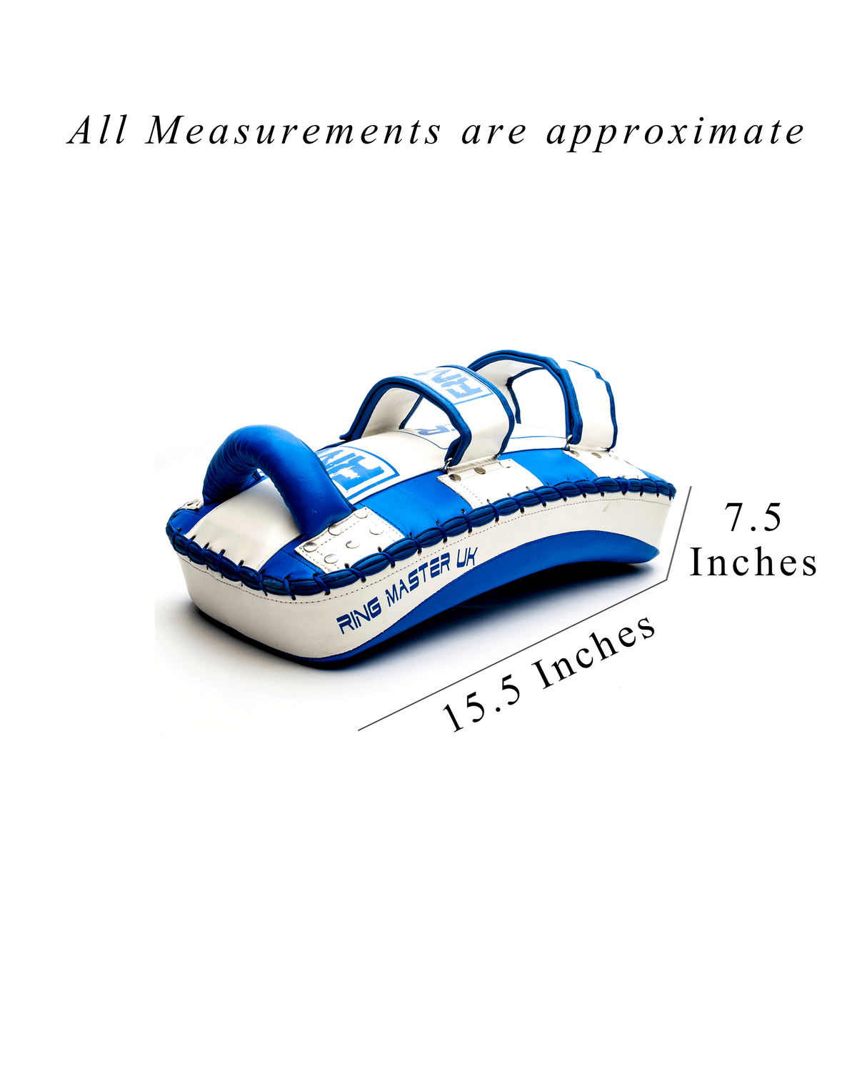 RingMaster Sports blue and white arm pad with dense padding