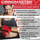 RingMaster Sports 5 m hand wraps suitable for adults
