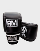 RingMaster Sports handmade black synthetic leather bag mitts