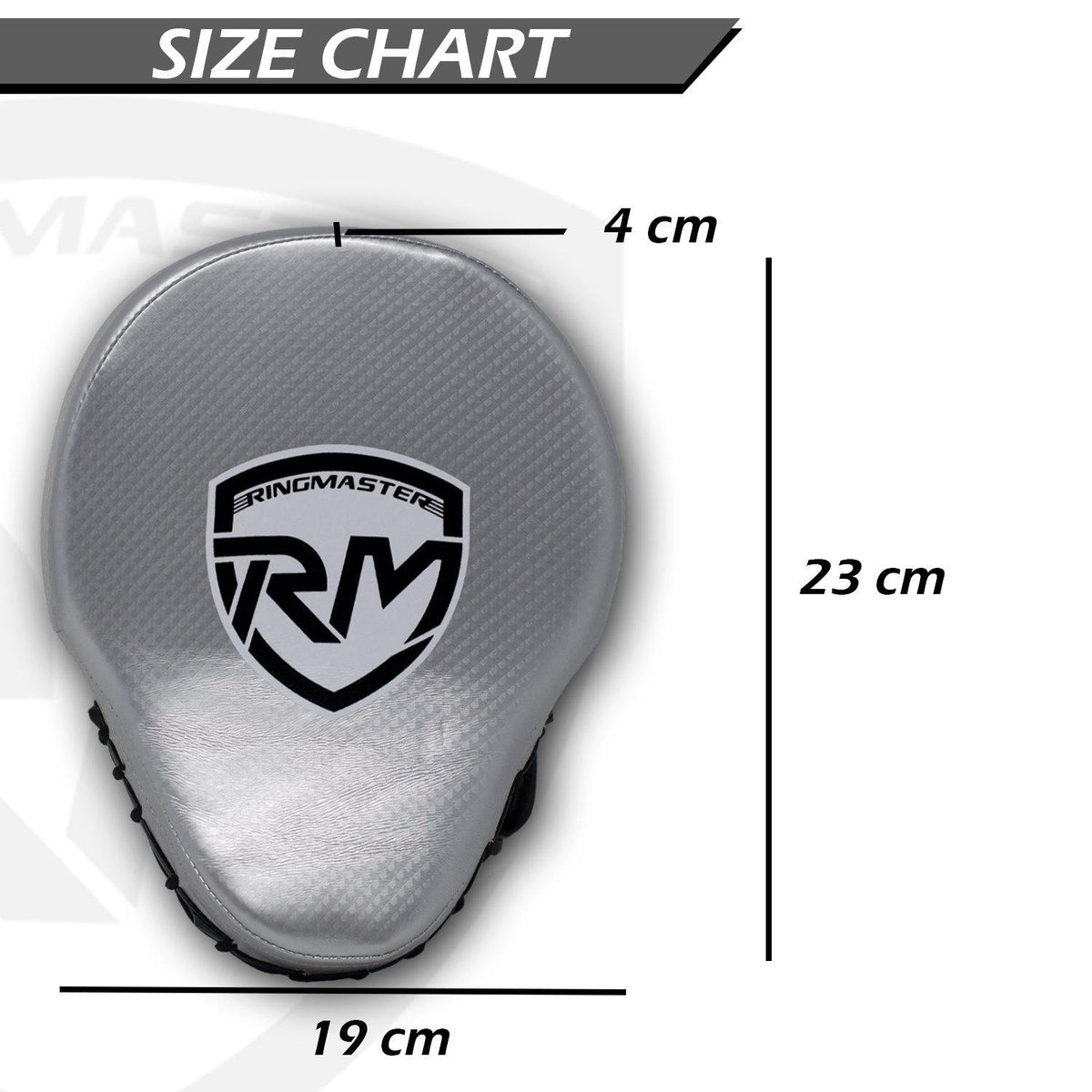 RingMaster Sports One Size focus pads in silver