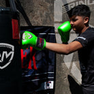 RingMaster Phenom green kids boxing gloves in 2 oz to 8 oz options