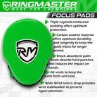 RingMaster Sports green focus pads with Polymax padding