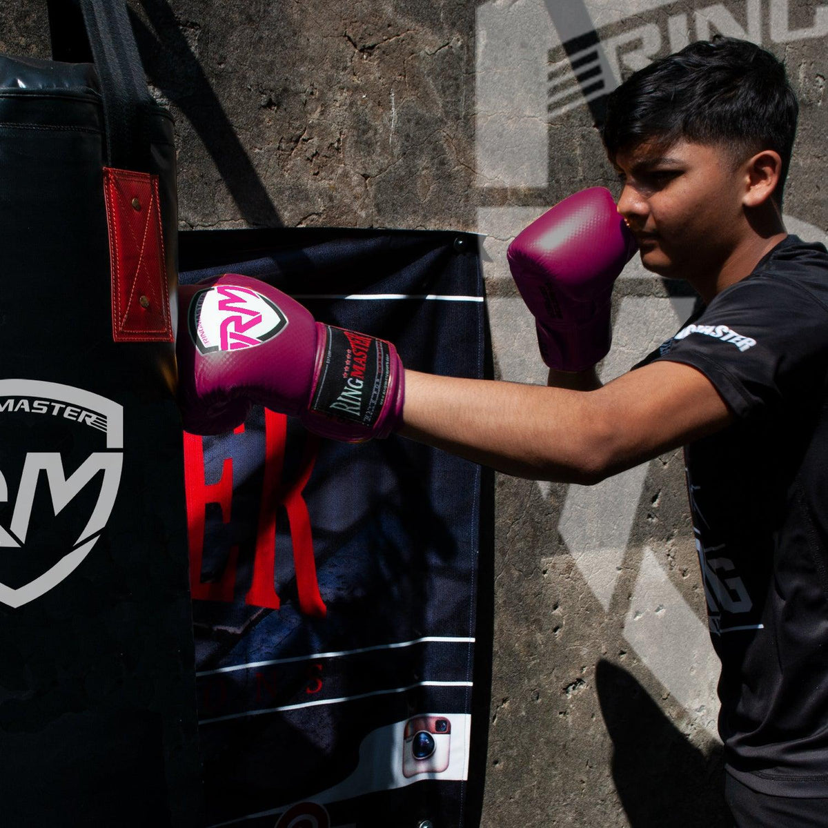 Purple RingMaster Sports Phenom Series boxing gloves for kids