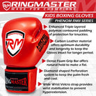 Red RingMaster Sports kids boxing gloves