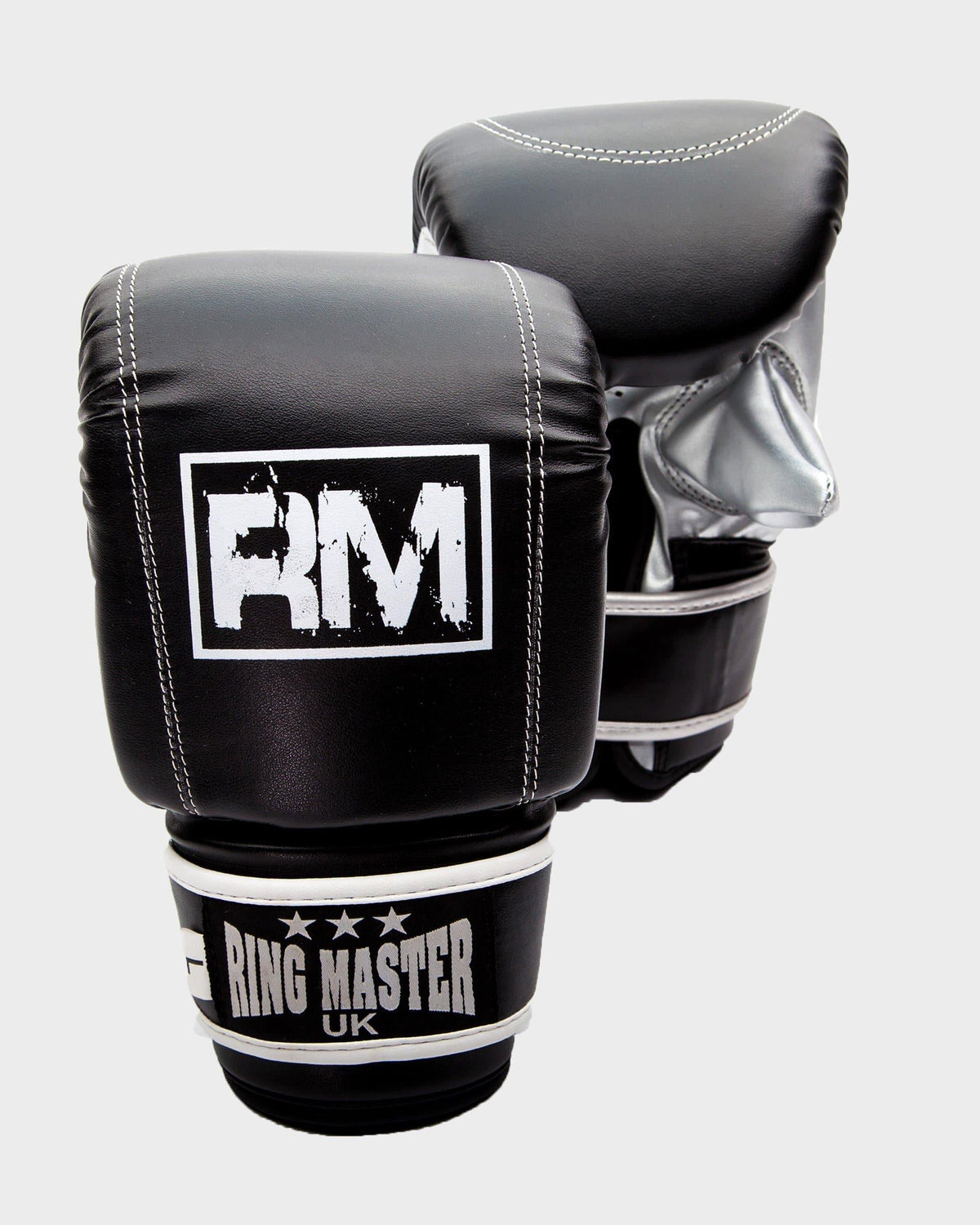 RingMaster Sports synthetic leather bag mitts in black