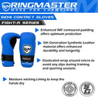 RingMaster Sports blue Taekwondo gloves