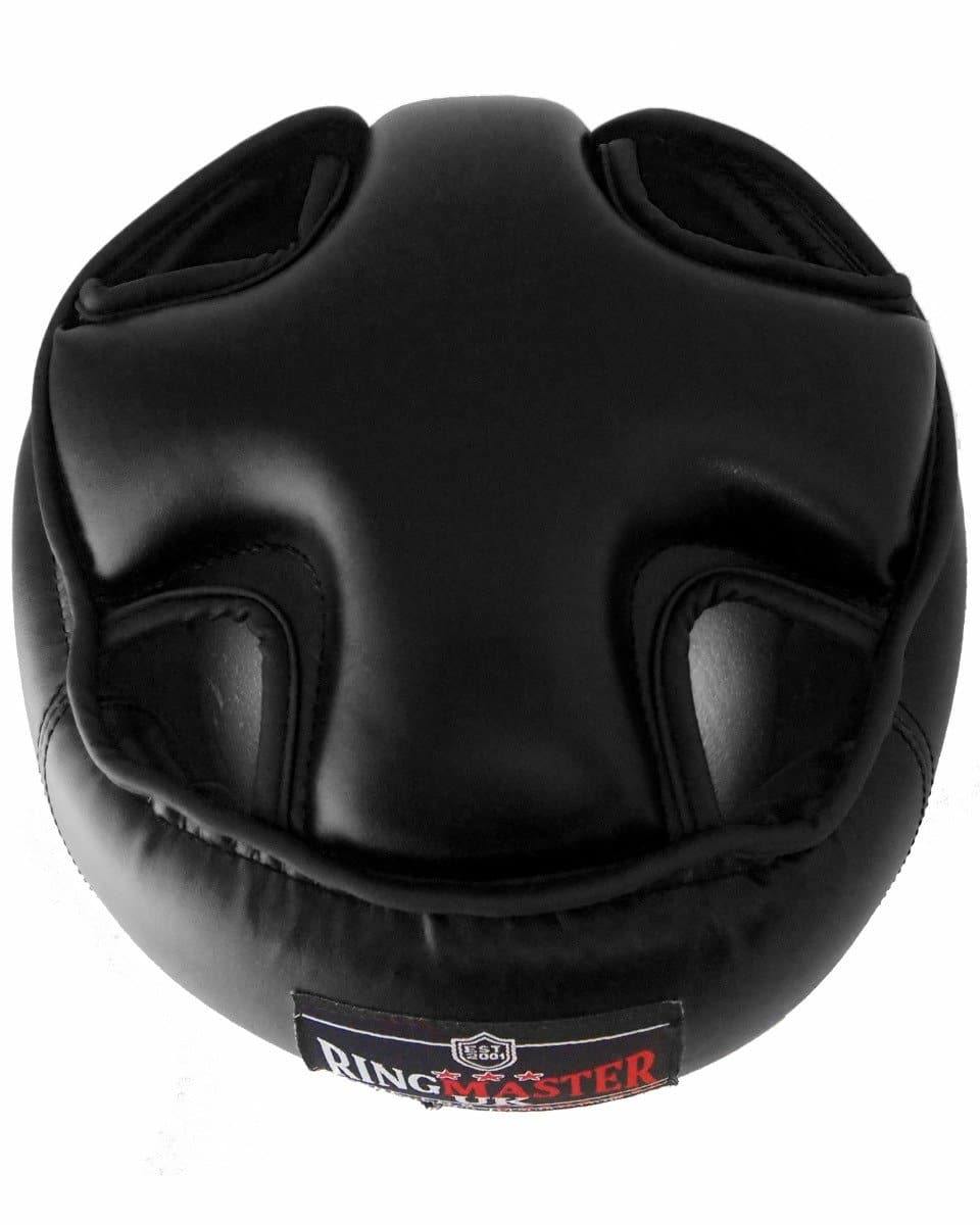 RingMaster Sports Open Face Kids Headguard AIBA styled Black Image 4