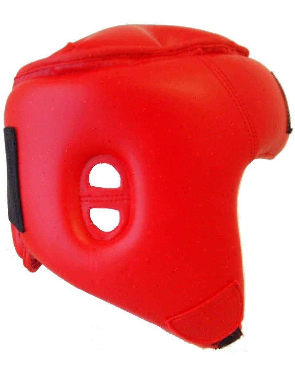 RingMaster Sports Kids Open Face Headguard AIBA styled Red Image 2