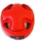 RingMaster Sports Kids Open Face Headguard AIBA styled Red Image 4