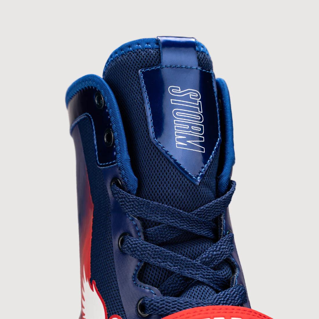 Red white and 2025 blue nike boxing shoes