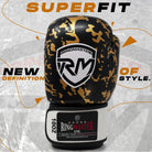 RingMaster Superfit boxing gloves with dense foam grip bar